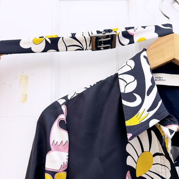 Tory Burch floral-print silk shirtdress - Picture 15 of 16